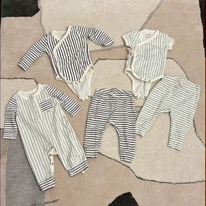 Pehr stripes away baby clothing 5 piece set 3-6 months